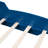 Blue Twin Race Car Platform Bed With Wheels - Structure For Long-Term Use Functional Design-690211004