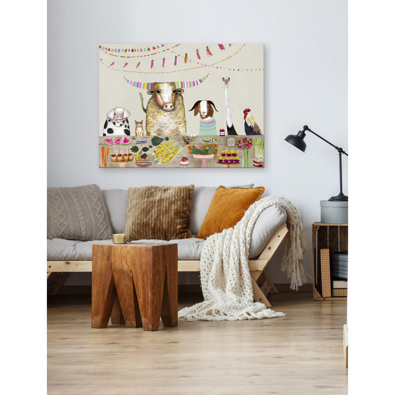 Corn Muffins - Pastel par Eli Halpin - reproduction d'art sur toile tendue, H 30 po x l 40 po