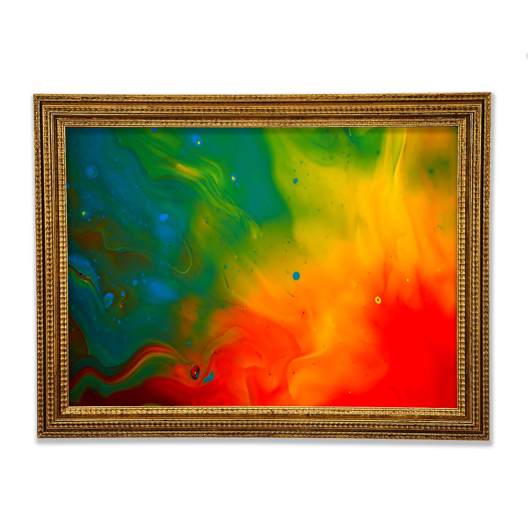 Gerahmtes Wandbild Paint Flames