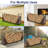 8ft Firewood Rack Outdoor