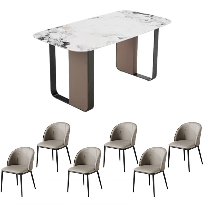 Ensemble de table de salle à manger haut de gamme Light, 7