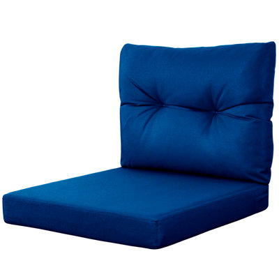 Ensemble de coussins de causeuse d'extérieur 4 po l 46 po x P 26 po coussins de remplacement pour chaise de patio imperméables