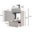 Gada-20F-302 Meuble-lavabo rayé en cachemire gris de 20 po SANS lavabo, armoire de salle de bain autoportante pour salle de bain moderne, KD