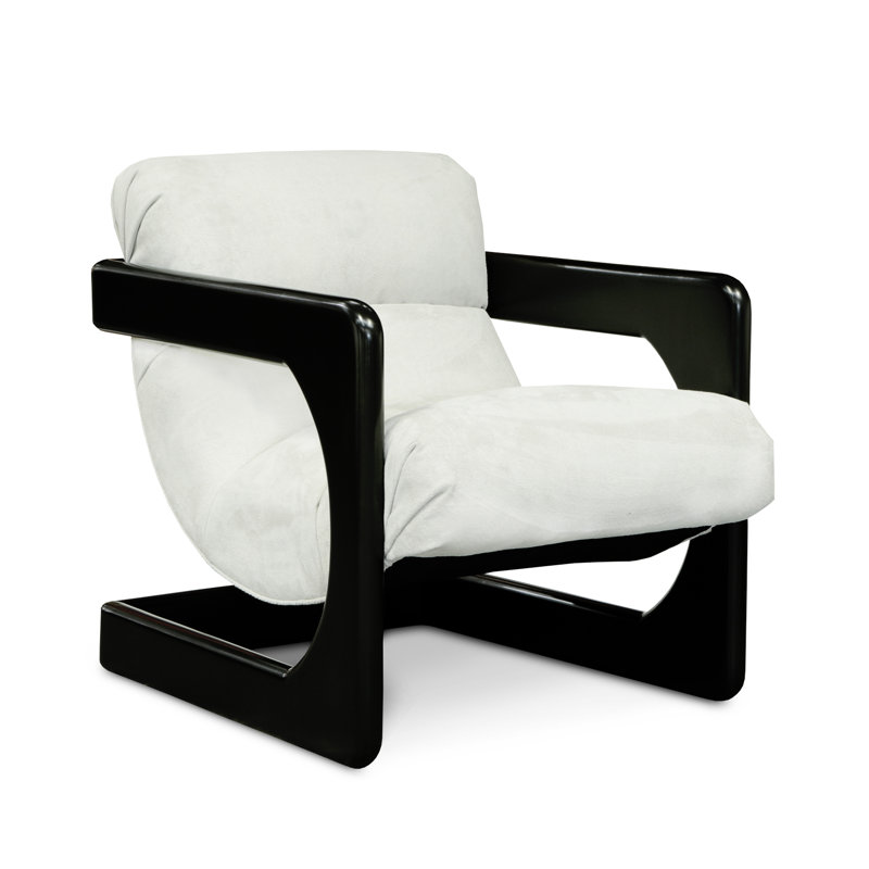 Jessie Leather Armchair, Espresso, Snowflake (Soft Touch)