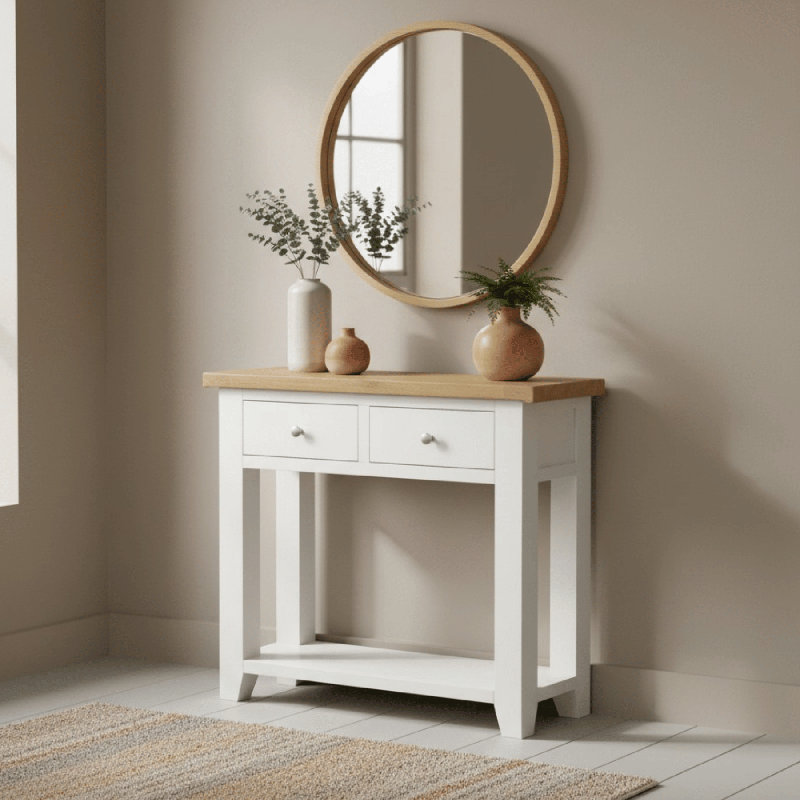 Cooksey 85cm Console Table, White
