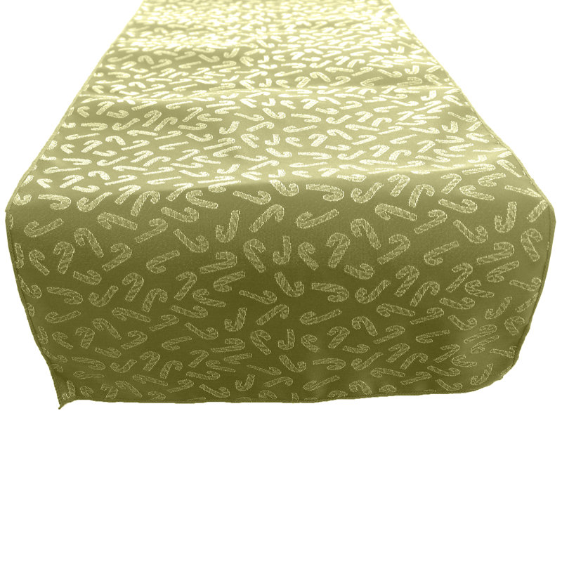 Chemin de table géométrique Freret, L 72 po x l 12 po, Or
