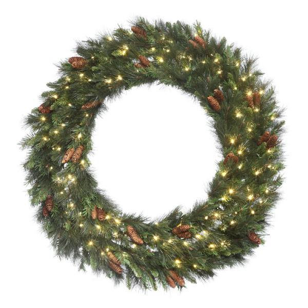 Couronne 48 po Noble avec lumières DEL (blanc chaud), Warm White