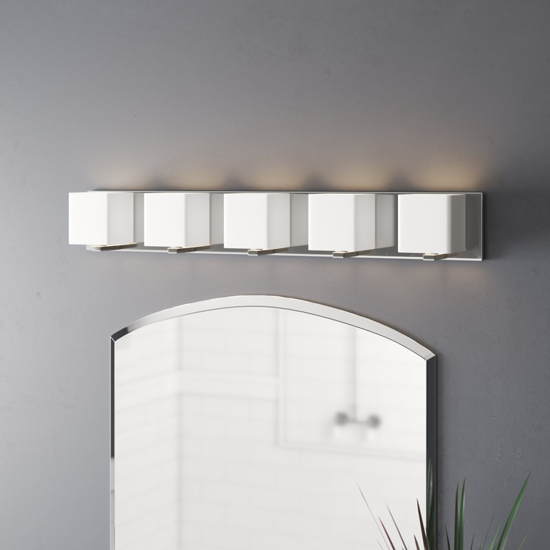 Verona 5 Light Dimmable Polished Chrome Bath Bar