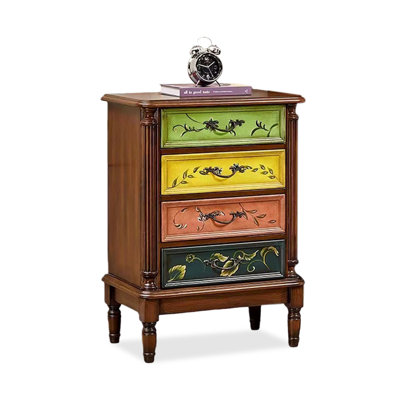 Armoire d'appoint en bois manufacturé et brun noisette