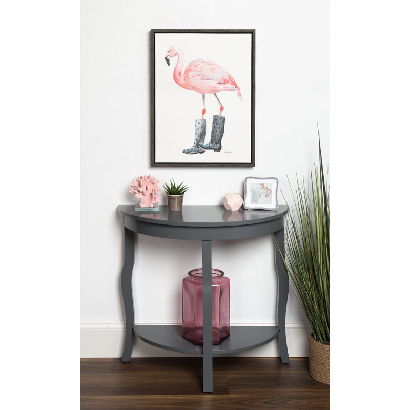 Flamant rose par Jennifer Redstreake Geary de Redstreake, reproduction d'art sur toile encadrée