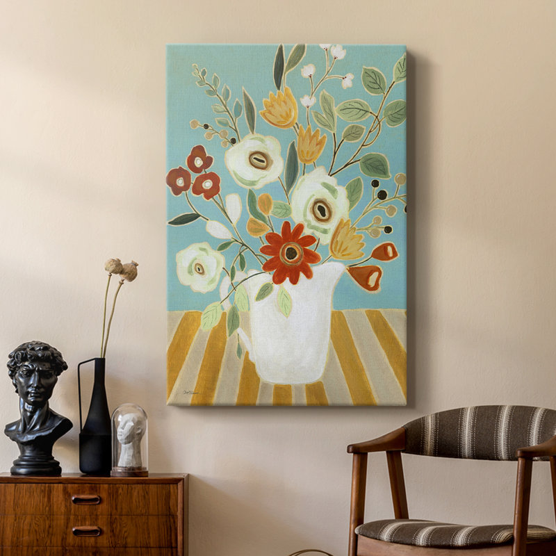 Joyful Blossoms I - galerie Cavas sur mesure, H 60 po x l 40 po