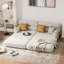 Canapé-lit de futon convertible 4 en 1 81 po 81 po-470351256