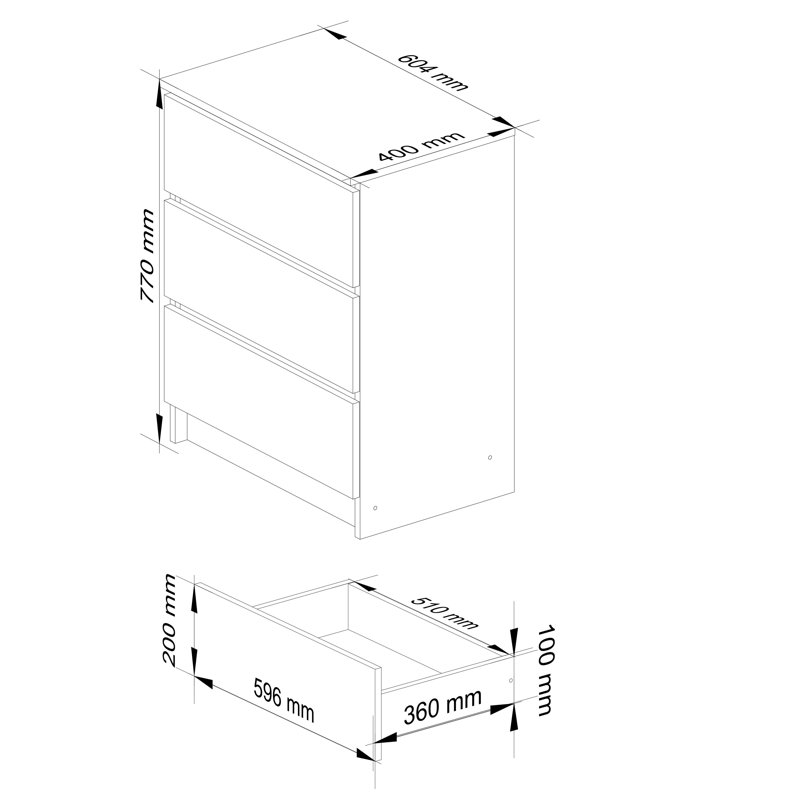 Eron Particle Board Rectangle Storage Unit Accent Chest