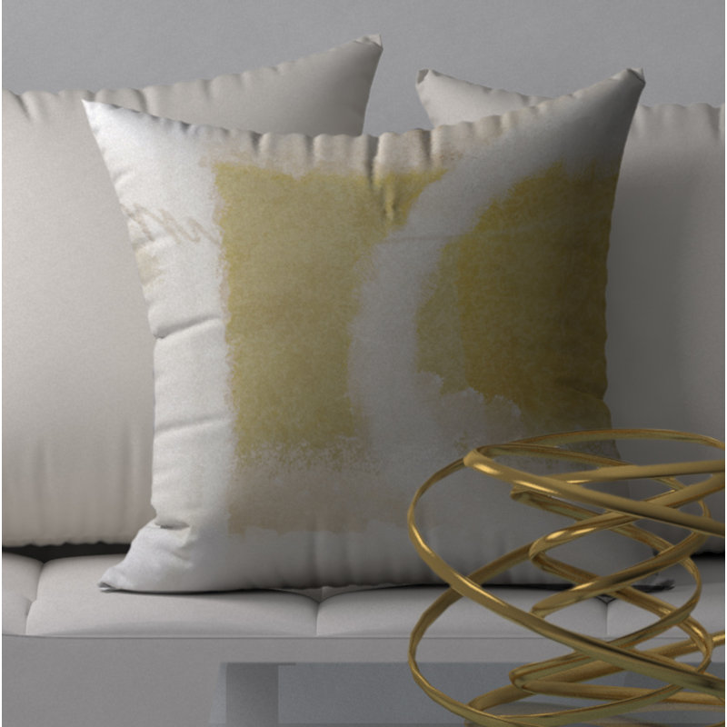 Magnifique housse de coussin décorative carrée et insert, 24" X 24"