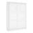 Pemberly Row Queen Size Wall Bed in White Wood - Easy Assembly