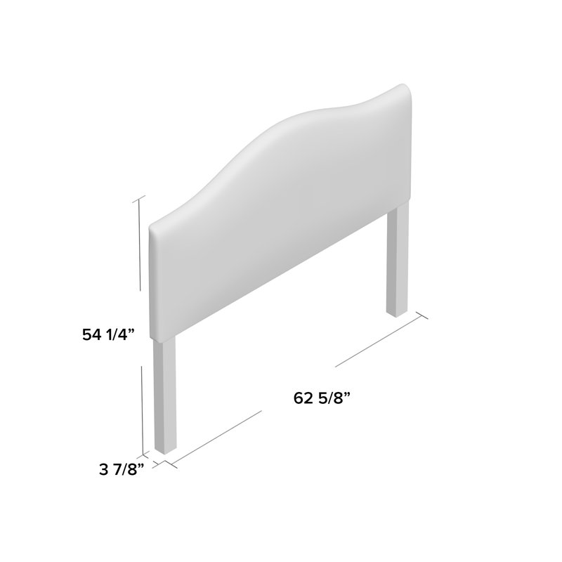 Epping Upholstered Headboard, Blue Gray