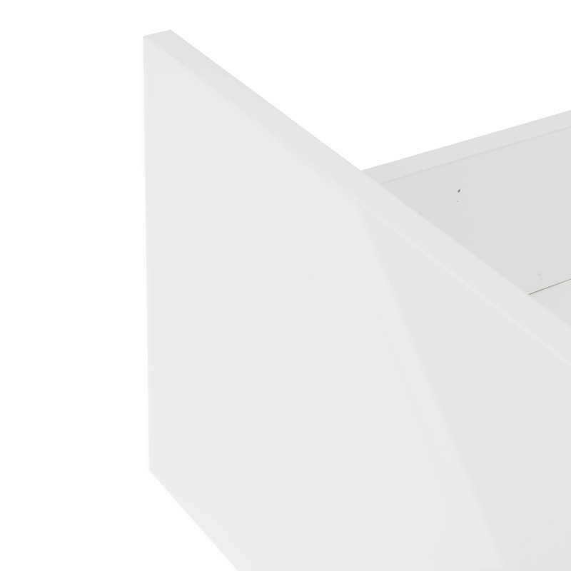 Casey LED TV Stand with Adjustable Lights & Storage, White