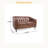 PU Leather 2-Seater Loveseat Sofa-1248362608