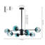 Davesha 8 - Light Dimmable Sputnik Modern Linear Chandelier-1151366380
