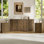 Ensemble 3 pièces commode 9 tiroirs et table de chevet 3 tiroirs