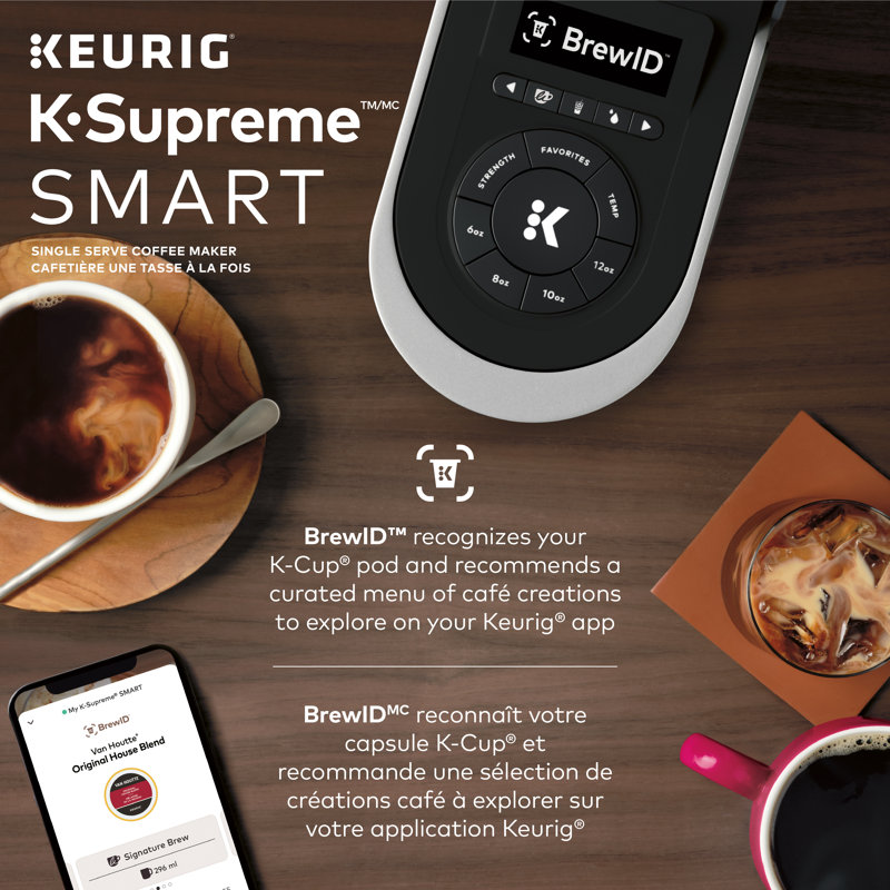 Keurig K-Supreme SMART, avec capacités connectées, noir