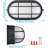 Modern Waterproof Bulkhead Light – E26 Frosted Glass Outdoor/Indoor Ceiling Fixture