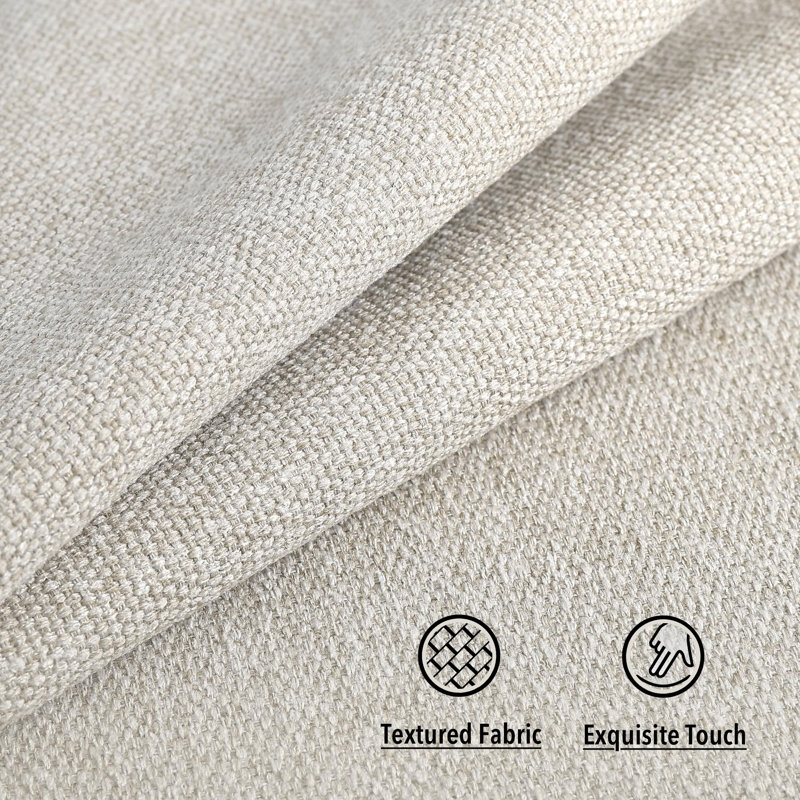 Saddle Stool Cushion Rectangular Bar Stool Seat Cushion Cover Rectangle With Strap Ties, 1 Piece, Light Linen