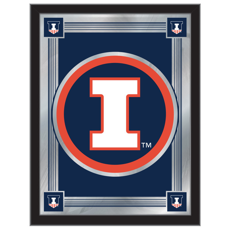 NCAA Logo Mirror, impression encadrée, Illinois