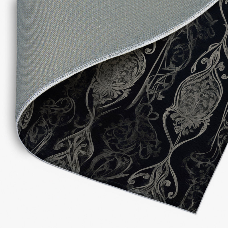 Tapis intérieur et extérieur Gothic Petals, Rectangle 1 pi 6 po x 2 pi 6 po