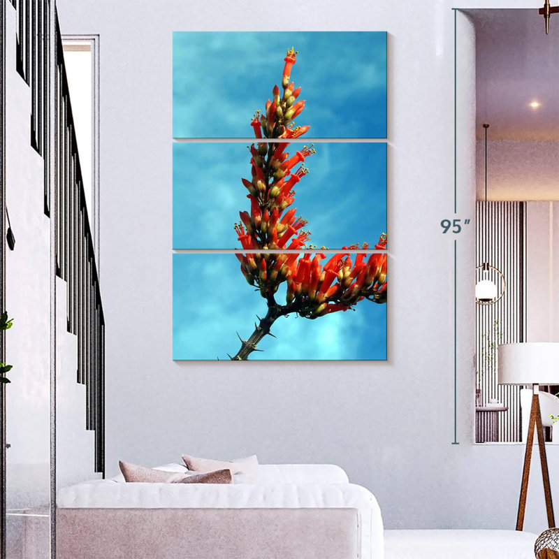 Harnek Ocotillo en fleurs, H 38 po x l 24 po