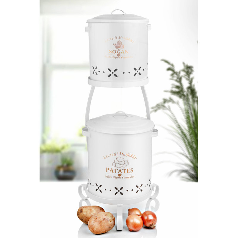 Ensemble de 2 contenants alimentaires Bentson, Blanc
