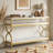 3-Tier Console Table Sofa Table with Storage Shelves