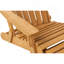 Chaise Adirondack pliante en bois pour l'extérieur avec repose-pieds rétractable, dossier et siège pré-assemblés, chaise de patio en bois pour patio