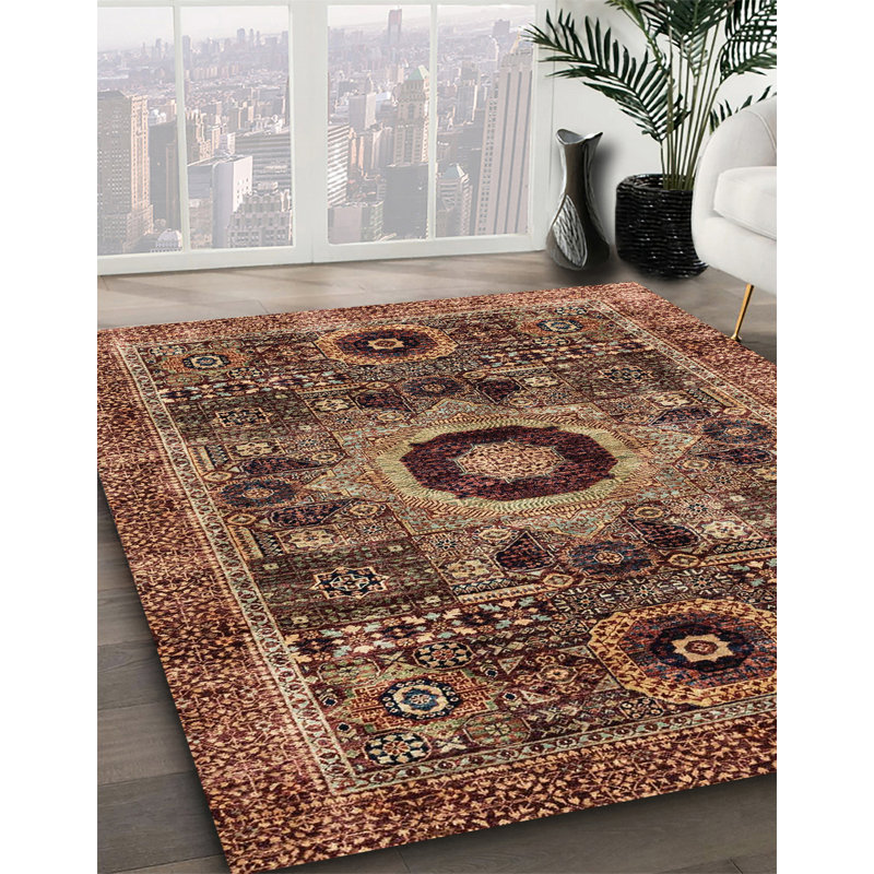 Abstract Indoor Rug, Square 4'