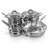 Gibson Home 12 Piece Stainless Steel Cookware Set