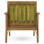 Fauteuil club, fabriqué en bois et à lattes avec fauteuil de patio, panneaux robustes-1057387661