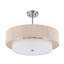 Reenat 4-Light Dimmable Shaded Drum Semi Flush Mount Chandelier-360294257