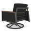Chaise berçante d'extérieur en métal avec coussin Sunbrella® Townsend-2042551169-2064391845