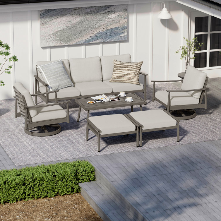 Mariene 5 - Person Patio Conversation Sets with Cushions