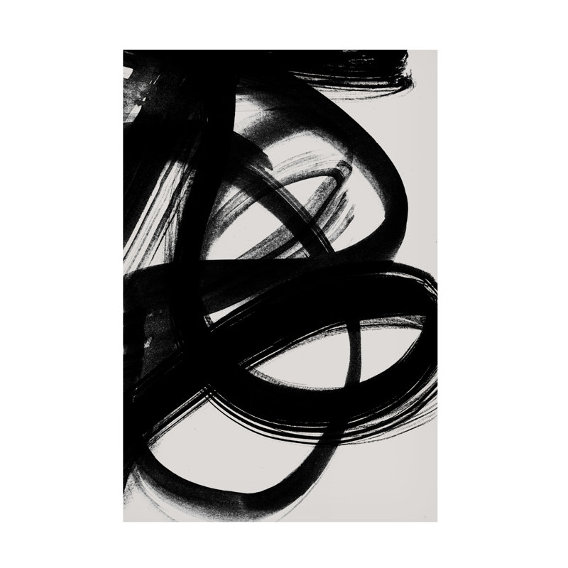 Art abstrait sur toile 5 coups de pinceau, joeike bohmer, H 24 po x l 16 po x P 2 po
