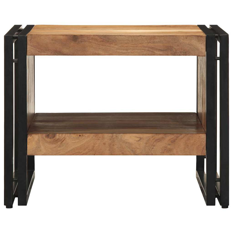 Coffee Table with Storage, Brown Oak , 38" H x 50" L x 50" W