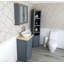 Slimline 515mm Free-standing Cloakroom Vanity Unit-838814545-838814544