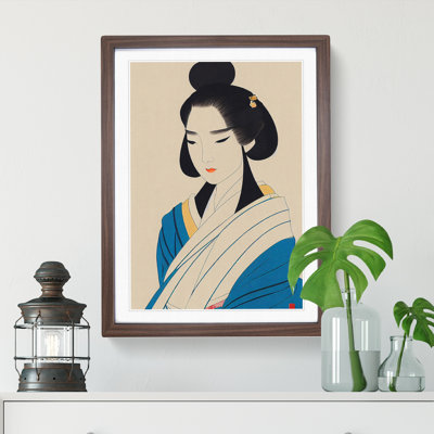 Classic Geisha No.4 1 Piece Single Picture Frame Wall Art