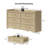 56.4"W Modern 6-Drawer Dresser-640042794