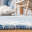 Tapis bleu clair / ivoire en laine touffeté à la main à motif abstrait Albrian-1528274206