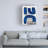 Ejaaz Haniff Blue Magnet Canvas Art