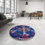 Tapis bleu/mauve/rouge à tisser électrique-89716623