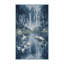 Tapis bleu soyeux et moelleux-1292204041