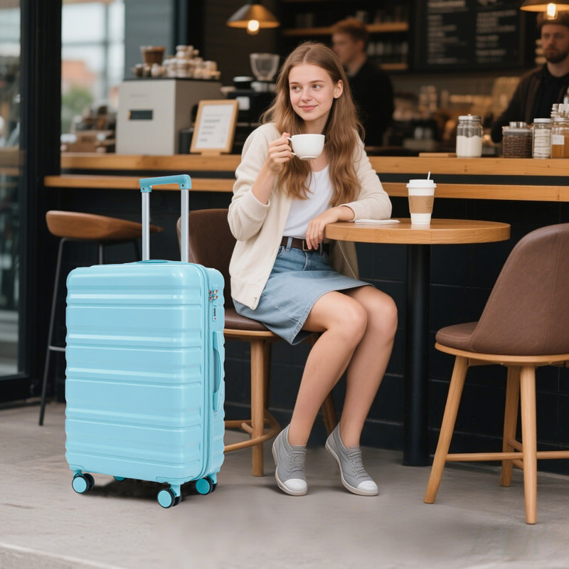 Ensemble de valises à roulettes en ABS 3 pièces HIFINE Tourist, durable et imperméable avec serrure à combinaison