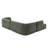 Evren Boneless 115" Modern L-Shaped Modular Compression Sectional Sofa with Deep Seating and Chaise Lounge-122915267